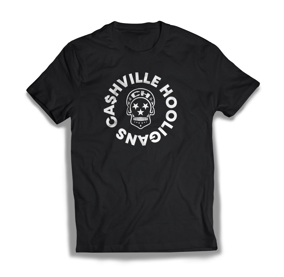 Cashville Red Hot Hooligan unisex black / grey tee