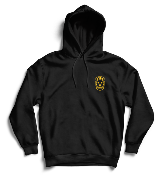 Hooligan Black and Yellow unisex hoodie