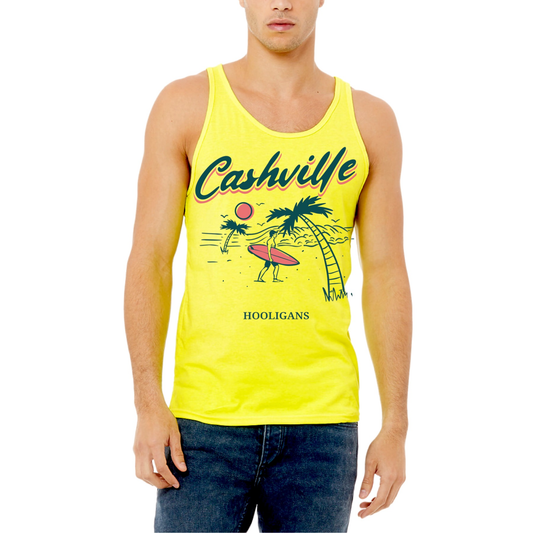 UNISEX • Cashville Hooligans Beach Tank YELLOW