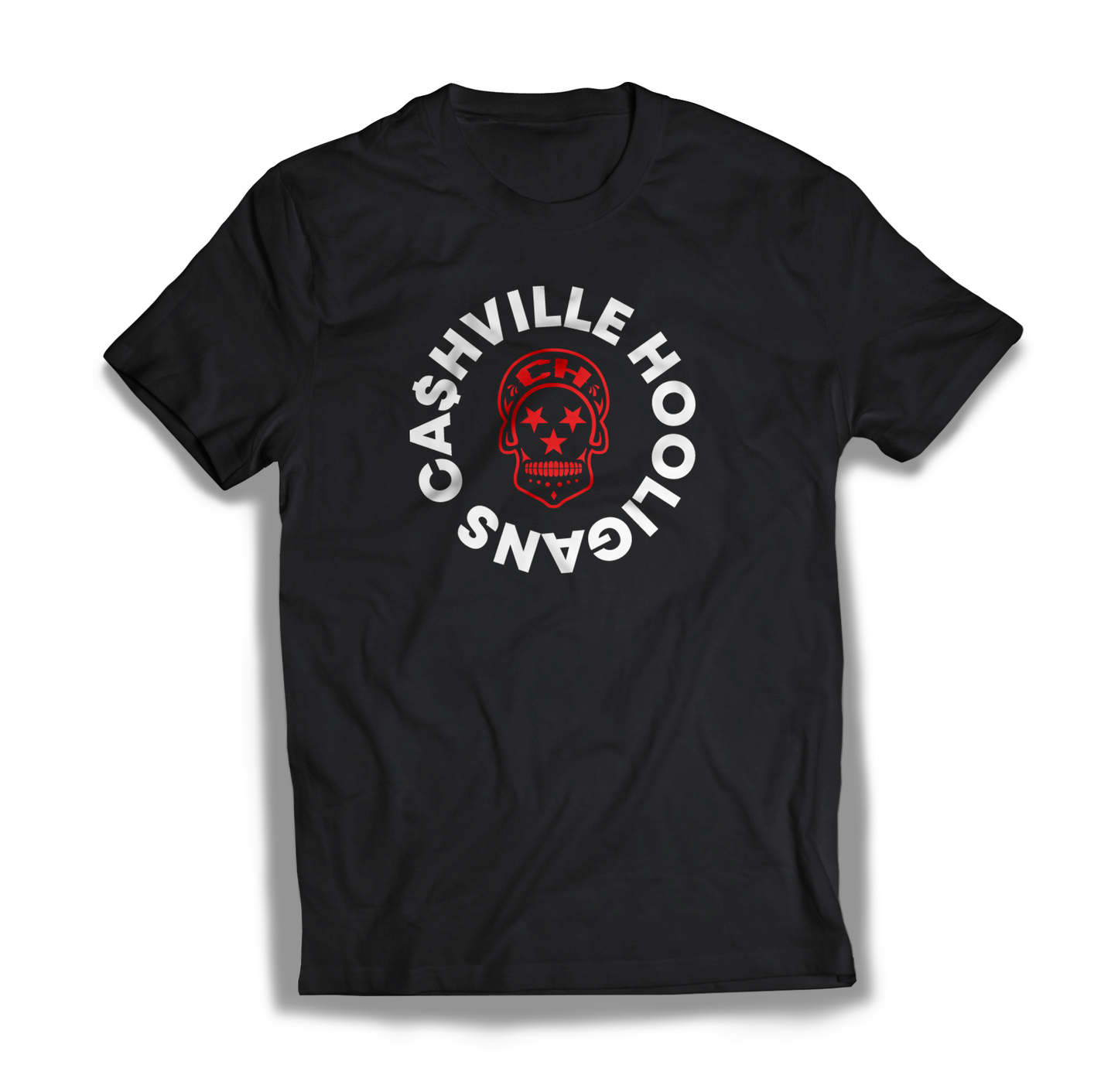 Cashville Red Hot Hooligan unisex  black tee