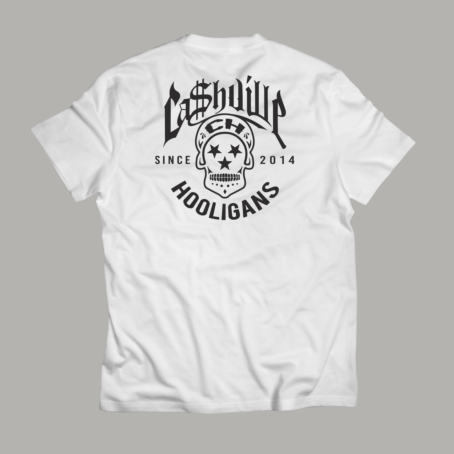 CASHVILLE FRONT & BACK TEE WHITE