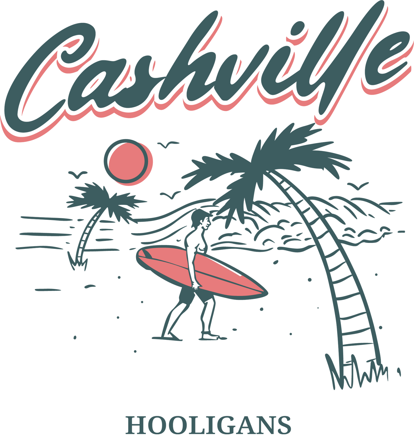 UNISEX • Cashville Hooligans Beach Tank YELLOW