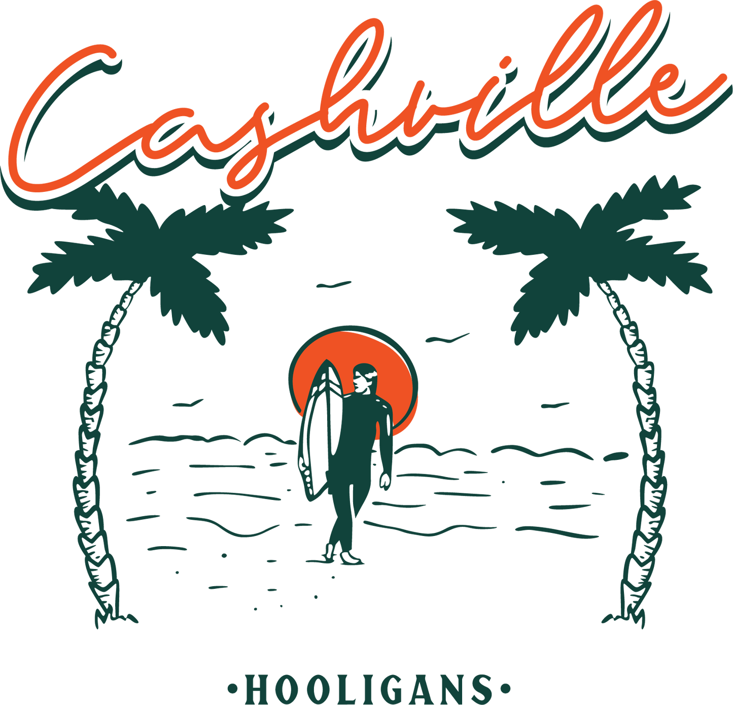 UNISEX • Cashville Hooligans Beach Tank Aqua