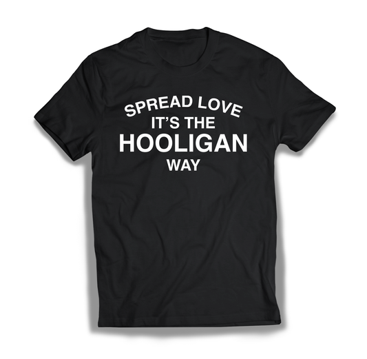 Spread Love Hooligan Tee Black & White